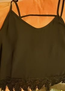Black sheer camisole